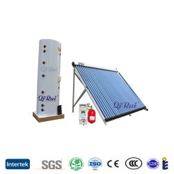 Wholesale 100L-200L-500L-2000L Best Roof Split Solar Heating System Price Pressurized Tank Vacuum Tube Solar Collector Boiler Hot Water Heater with Copper Pipe