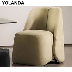 Yolanda Office Luxury PU Leather Fabric Upholstered Commercial Public Furniture Single Manager Executive Living Room Sofa Chair
