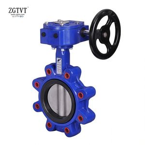 Lug Type Di/Cast Steel/Stainless Steel Body Rubber Seal EPDM/NBR/PTFE Butterfly Valve