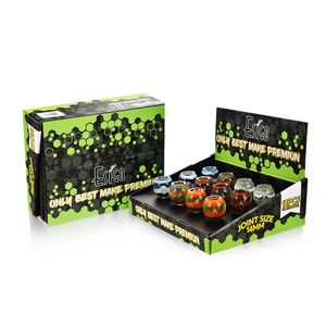Esigo 14mm Joint Display Box Glass Sweet Puff Pipe Glass Water Pipe Glass Smoking Accessories Glass Bowl