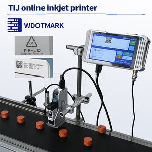 Hot Sale Wdotmark 2026 12.7mm Online Thermal Inkjet Printer Industrial Date Coding Machine for Bottle Bag Packaging Pet