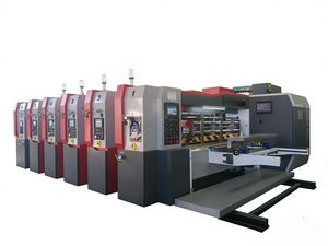 Gykm Series High Speed Flexographic Printing Slotting Die-Cutting Machine for Corrugated Cardboard Pizza Box Making