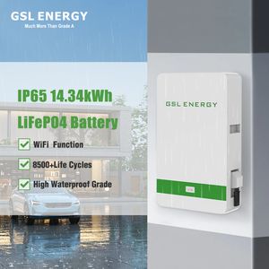 Gsl Energy Tesla Lithium Ion Phosphate Battery 51.2V 280ah 14.33kwh Home Power Wall LiFePO4 48V Lithium Solar Battery