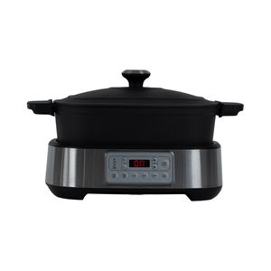 5.5L 1250W Multi Function Hot Pot Electric Cooker Multi Cooker with Cast Iron Pot