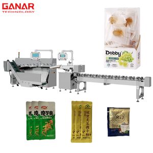 Auto Counting Snacks Automatic Chocolate Candy Bag Pouch Sorting Counting Machine for Carton Box Packing Machine