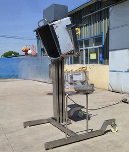 Industrial Vertical Bucket Elevator Electric Bin Hoist 200L Meat Trolley Lifting Machine Meat Cart Lifter Food Lifter Feeder