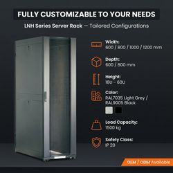 Data Center 19 Inches Server Rack 42u 45u 47u 48u Network Data Cabinet Network-Cabinet Rack in Telecommunication Cabinet Room