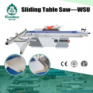 Semi-Automatic Timber Cut off Sliding Table Saw with Dust Collection System