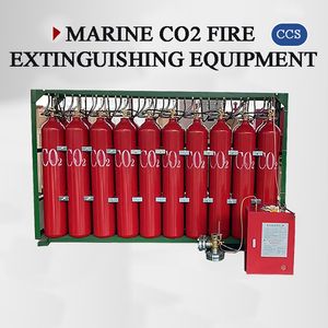 ISO Marine Internal CO2 Carbon Dioxide Fire Extinguishing System with Stainless Steel and Panel Control CCS Certificate