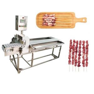 BBQ Kebab Skewer Machine Bamboo Skewer Making Machine Automatic Machinery for Making Meat Skewers