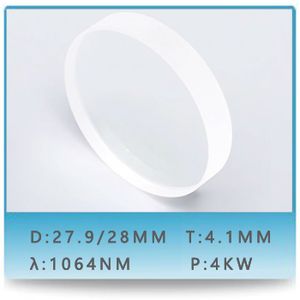 Laser Protective Glass 27.9*4.1 mm Laser Cutting Consumables Laser Protective Glass Laser Lens Laser Quartz Lens Laser Nozzle
