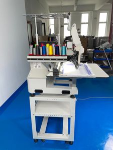 Multi Function Industrial Embroidery Machine 1 Head 12 Needle for 3D Patch Logo Hats Clothing