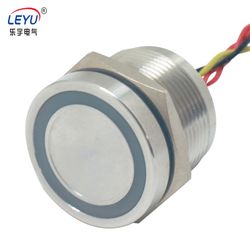 12V 24V 16mm IP68 Capacitive Touch Switch Waterproof LED Illuminated Piezo Switch