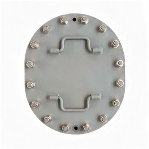 Certified JIS Steel Marine Hardware Accessory Oval Flush Type Ship Manhole Boat Cover