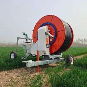 Agricultural Travelling Irrigation Convenient Wate Saving Travelling Irrigator Hard Hose Reel Irrigation Sprinkler Machine