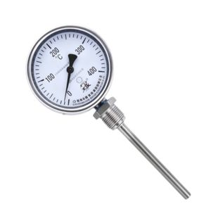 Durable Bimetallic Axial Thermometer for Industrial Temperature Monitoring