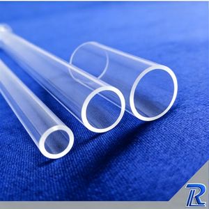 Fire Polishing Clear Silica Quartz Tube High Temperature Resistance Custom Dimension Quartz Glass Tube for Heating