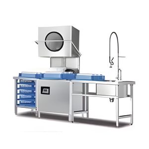 Durable Stainless Steel High-Temp Sanitizing Industrial Dishwasher Machine