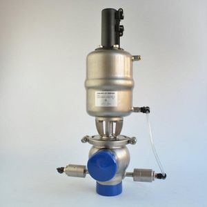 Sanitary Control Valve Pneumatic Stainless Steel Mixproof Valve with Intelligent Positioner