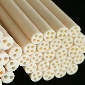 Customizable Porous Industrial Alumina Ceramic Tube High Purity 99% 99.7% High Temperature Corrosion Resistant Al2O3 Aluminum Oxide Ceramic Tube China Supplier