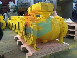 2PC Stainless Steel/Carbon Steel Flange Casting Trunnion Ball Valve