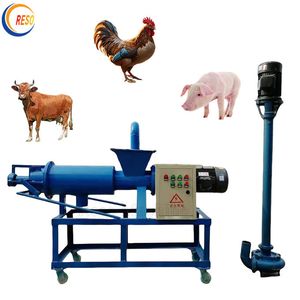 Farm Automatic Screw Press Animal Sludge Soild Liquid Separator Machine Pig Horse Cow Dung Chicken Manure Dewatering Machine
