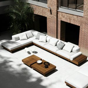 OEM Luxury Outdoor Sofa with Aluminum Garden Patio Furniture