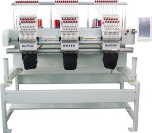 3 Heads Computerized Embroidery Machine for Cap, Tshirt, Flat Embroidery