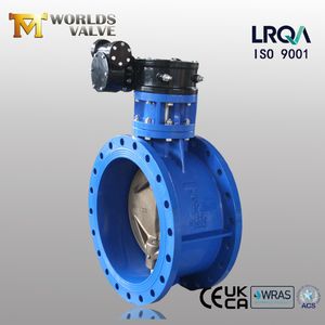 Series 14 Double Offset Double Eccentric Sealing Double Flange Butterfly Valve with CE ISO Wras Approved