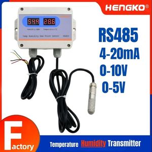 Modbus RS485, 4-20mA, 0-5V, 0-10V Stainless Steel Probe Dew Point Temperature and Humidity Sensor Transmitter Hg803 Hg808 -50 to 190º C