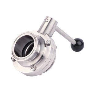 SS304 Manual Clamped Sanitary Butterfly Valve