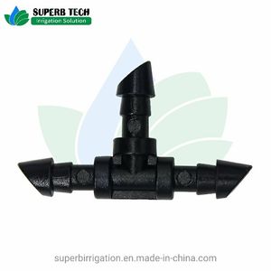 Irrigation System Pipe Fitting Plastic Barbed Tee Connector