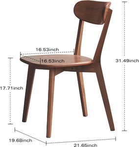 OEM Modern Elegant Easy Clean Kitchen Chair Solid Wood Dining Chairs