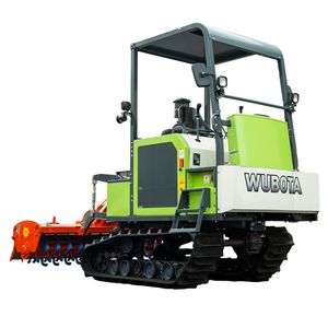 Versatile Crawler Tractor Rotary Cultivator for Efficient Rice Cultivation