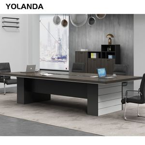 Yolanda Furniture High Quality Modern Conference Table Office Desk Extendable Meeting Room Furniture Hotels Schools Wood Steel MDF