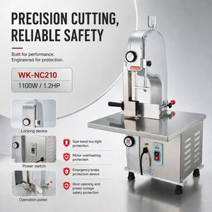 Factory Meat Cutter Equipment Machine Desktop Stainless Steel Bone Sawing Machine
