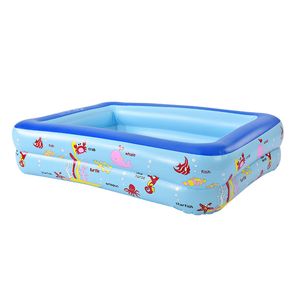 Customize Outdoor PVC Kids Inflatable Pool Durable Puncture-Resistant Medium Family Inflatable Pool