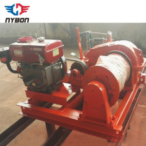 8 Ton 10 Ton Diesel Engine Power Cable Pulling Winch