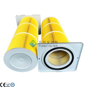 Cement Mixing Plant Dust Collector Square Cover Chuck Pulse Jet Filter Cartridge
