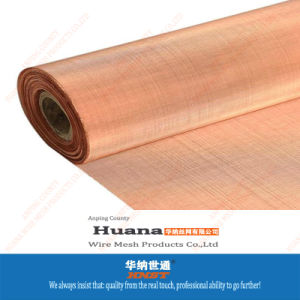 99% Pure Copper Woven Wire Mesh Screen Fabric Faraday Cage Emf Shielding Mesh