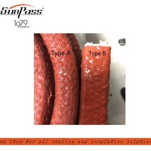 550c Fiberglass Round Rope Coated Silicone