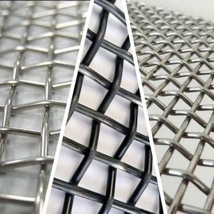 Heavy Duty Crimped Wire Mesh/Stainless Steel Woven Wire Mesh/Square Wire Mesh for Mining Filtration Mining Screen