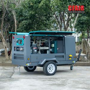 400 Cfm 7 Bar Diesel Screw Air Compressor for Sandblasting