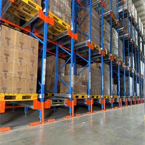 Radio Shuttle Storage Pallet Racking for High Density Industrial Warehouse