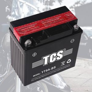 TCS  Motorcycle Battery Dry Charged Maintenance Free YT9A-BS