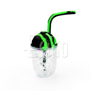 Esigo Wholesale Oil Rig Drinking Cup Silicone Glass Water Pipe Oil Burner Silicone Smoking Pipe Wiith Fast Shipping