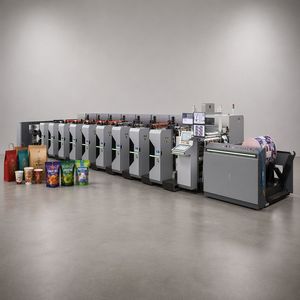 Servo Sleeve Flexo All-in-One Machine Optional Cold Foil Lamination Die Cutting Multi-Function Printing Line