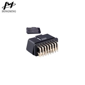 Bulk Price Wire to Board OBD Connector with 90 Degree Double Row Gold Pins