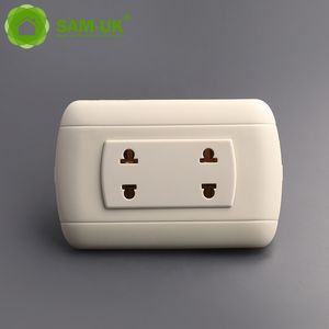 UK Electrical Light Power 13 AMP Double Mount Wall Plug Sockets and Switches Manufacturers