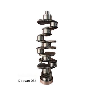 Durable Crankshaft for Doosan D34 Excavator Engine Parts